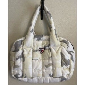 Rossignol Urban Outfitter Exclusive Puffer Tote Bag White Camo Soft Packable Zip